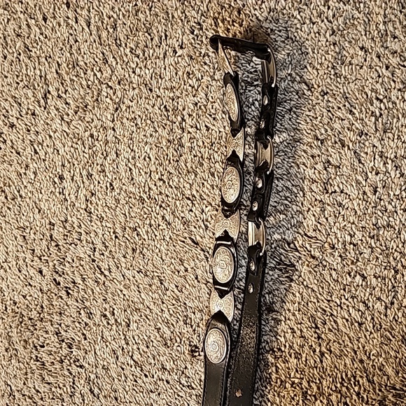 Western Antique Triple Hearts Ladies Cowgirl Rhinestone Crystal Belt - Picture 3 of 4